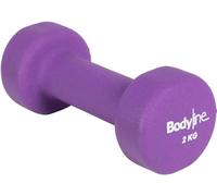 Bodyline Cast Iron Dumbbell Covered Neoprene 2kg Shock Proof and Non-Slip Single Dumbbell Gym Home Gym