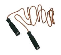 Bodyline Leather Jump Rope With Weights And Ergonomic Neo Grips