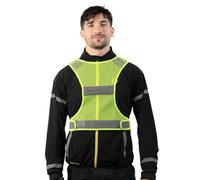 Bodylite Adjustable Reflective Vest for Walking and Running, 360 Degree Visibility with 3M Reflective Material, Full Range of Motion, Neon Yellow, M/L