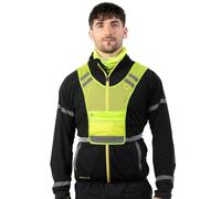 Bodylite LED Reflective Vest, Polyester, Adjustable Fit, 300mAh Lithium Polymer Battery, Up to 20 hours Flashing, Front & Back Lighting, Lightweight, Neon Yellow