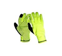Bodylite Reflective Adult's Gloves, Breathable, Touchscreen Compatible, Extended Wrist Coverage, Warm, Snug Fit, Neon Yellow, Large
