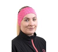 Bodylite Summer Running Adults's Headband, 100% Polyester, Breathable, Reflective Logo, High Visibility, Seamless for Comfort, Pink, One size