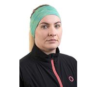 Bodylite Summer Running Adults's Headband, 100% Polyester, Breathable, Reflective Logo, High Visibility, Seamless for Comfort, Green, One size