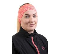 Bodylite Summer Running Adults's Headband, 100% Polyester, Breathable, Reflective Logo, High Visibility, Seamless for Comfort, Coral, One size