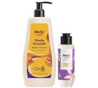 BodyLovin' Vanill.a Vibes Body Oil (100ml) & Vanilla Caramello Body Lotion (400ml) Combo | Deep Nourishment + Long-Lasting Hydration | Warm & Cozy Vanilla Fragrance | Non-Greasy & Quick-Absorbing