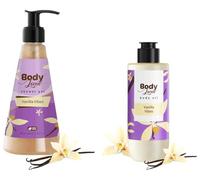 BodyLovin' Vanilla Vibe.s Combo - Body Wash (240 ml) + Body Oil (100 ml) | Creamy SLS-Free Body Wash & Lightweight Body Oil | Warm Vanilla Fragrance | Deeply Nourishing, Non-Greasy