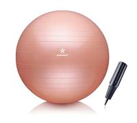 BODYMATE Anti-burst Exercise Ball - Includes Ebook and air pump - Gym-quality Swiss ball for fitness, pregnancy & birth and sizes