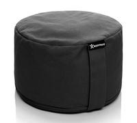 BODYMATE Extra high Meditation Cushion/Yoga Pillow Diameter 31cm Height 20cm - Removable washable 100% Cotton Cover - Inner cotton bag filled with buckwheat husks