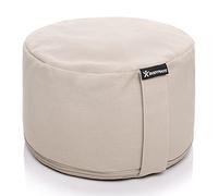 BODYMATE Extra high Meditation Cushion/Yoga Pillow Diameter 31cm Height 20cm - Removable washable 100% Cotton Cover - Inner cotton bag filled with buckwheat husks