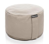 BODYMATE Extra high Meditation Cushion/Yoga Pillow Diameter 31cm Height 20cm - Removable washable 100% Cotton Cover - Inner cotton bag filled with buckwheat husks