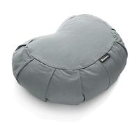 BODYMATE Halfmoon Meditation Cushion/Yoga Pillow - 42cm long 30cm wide and 15cm high - Removable washable 100% Cotton Cover - Inner cotton bag filled with buckwheat husks