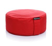 BODYMATE Meditation Cushion/Yoga Pillow D31cm H13cm - Removable washable 100% Cotton Cover - Inner cotton bag filled with buckwheat husks