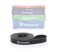 BODYMATE Premium Fitness Bands. 208cm elastic resistance band made from natural latex. Trains strength, endurance, coordination, flexibility. For beginners and professionals