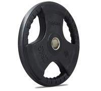 Bodymax Olympic Rubber Disc With All-Round Handle Holes Adult Black black Size:25 kg