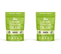 BodyMe Organic Vegan Protein Powder Blend, Naked Natural - Unsweetened, Low Carb, 3 Plant Based Vegan Protein Powder with 25g of Complete Protein, Gluten and GMO Free, 1kg | UK (Pack of 2)