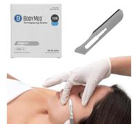 BodyMed Dermaplaning Blades #10R in Carbon Steel, 100 PCS - Sterile for Surgical, Skin Care, Hair Removal, and Podiatry Procedures with Rounded Tip for Estheticians