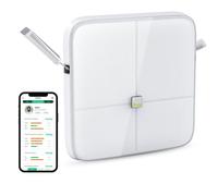 BodyPedia 8-Electrode Smart Scale for Body Weight, Digital Bathroom Weighing Scale Analyzes 43 Metrics (BMI/Muscle/Fat), Body Composition Monitor, Bluetooth Home User Health Equipment Sync Apps
