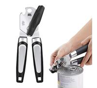 BodyPlus 3-in-1 Tin Opener - Heavy-Duty Stainless Steel Manual Can Opener with Built-in Bottle Opener - Can Openers for Arthritic Hands Safe & Easy Handheld Design for Kitchen Use