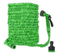 Bodyplus Expandable Garden Hose Pipe 50FT - Anti-Kink Flexible Water Hose Pipe with 7-Function Spray Gun, Fits 1/2" & 3/4" - Ideal for Garden, Car Wash & Patio Use (Green, 50ft / 15m)