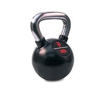 BODYPOWER 18kg Black Rubber Coated Kettlebell with Chrome Handle