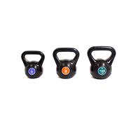 BODYPOWER 6kg, 8kg & 10kg Vinyl Kettlebell Set