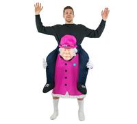 Bodysocks Piggyback Queen Elizabeth Costume
