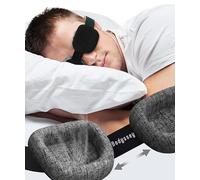 Bodyssey 3D Contoured Sleeping Mask - 100% Blackout, Zero Pressure, Adjustable Eye Cups, Ultralight Lash Friendly Eye Mask for Travel, Women & Men Side Sleepers, Adults Kids Sleep Aid Gift (Black)