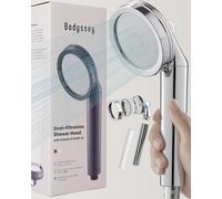 Bodyssey Filtered Shower Head for Hard Water - Vitamin C & KDF Chlorine Filter, High Pressure Handheld Shower (Chrome)