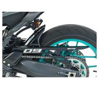 Bodystyle Rear wheel cover with alu chain guard MT-09/SP 24-, grey/black/cyan