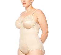 Bodysuit with Underwiring and Embroidery Big Cup Ella by Ulla 3673 Biskuit