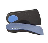 Bodytec Wellbeing 2 Pairs of 3/4 Orthotic Insoles for Knee Pain Arch Pain Plantar Fasciitis (3-4.5 UK, Blue)