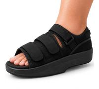 BODYTONIX Post-Operative Heel Relief Single Shoe, Rearfoot Offloading Medical Shoe for Post-Surgery Foot Support, Open Toe (UK 3.5-5)
