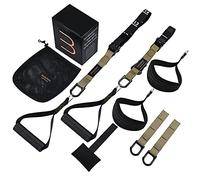 Bodytorc Suspension Trainer, Bodyweight Training Straps for Full Body Workouts at Home, Includes Door Anchor, Extension Arms and Advanced Foot Straps.