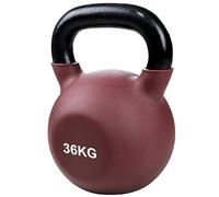 BodyTrain Cast Iron Neoprene Coated Kettlebells, 4-40kg Weight Options, Home Fitness Training and Commercial Gym (36kg Single)