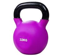 BodyTrain Cast Iron Neoprene Coated Kettlebells, 4-40kg Weight Options, Home Fitness Training and Commercial Gym (32kg Single)