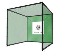 BodyTrain Golf Practice Cage Net with Target 2x2x2m Heavy Duty Garden Office Golf Swing Practice
