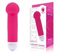 Bodywand Mini Pocket Wand - Neon Pink Splashproof Multiple Vibration