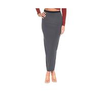 BODYWEAR LTD - Womens Ladies High Elasticated Waisted Gypsy Stretchy Bodycon Long Maxi Skirt Party Club Night Out Maxi Long Pencil Skirts (Dark Grey_20)