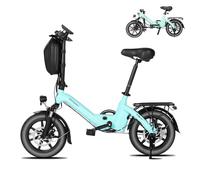 Bodywel T16PRO 14" City Commuting Ebike, 36v 7.8ah electric bike, 4.5 inch Led-Display, 90% Pre-Assembled, Folding bike with front suspension and dual disc brakes for adults