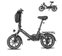 Bodywel T16PRO 14" City Commuting Ebike, 36v 7.8ah electric bike, 4.5 inch Led-Display, 90% Pre-Assembled, Folding bike with front suspension and dual disc brakes for adults