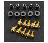 Bodywork Clips For YZF R1 R6 R3 R25 XJ6 FJR1300 XT600 TDM 850 900 Tmax Nmax Xmax 125 155 10PCS 5mm Windscreen Windshield Bolt Screw Kit(GOLD)