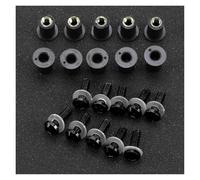 Bodywork Clips For YZF R1 R6 R3 R25 XJ6 FJR1300 XT600 TDM 850 900 Tmax Nmax Xmax 125 155 10PCS 5mm Windscreen Windshield Bolt Screw Kit(Black)