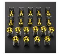 Bodywork Clips Motorcycle Fairing Bolts Nuts Kit Body Fastener Clips Screw Car Nuts For Suzuki For Burgman 650 400 125 200 AN650 AN400 AN125 AN200(GOLD-20PCS)