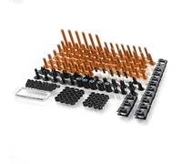 Bodywork Kits Motorbike Fairing Bolts Nuts Kit For Y-AMAHA FZR400 RR/RRSP FZR600 FZR750R FZR100 For GENESIS DT230 For LANZA Body Fastener Clips Screw parts(Orange)