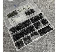 Bodywork Screws Bodywork Screw For SUZUKI GSR250S GSR250F GSR250 For GLADIUS 650 400 GIXXER SF 250 DR Z120L DR200S Z400S Motorcycle Fairing Bolts Kit(Black- Silver)