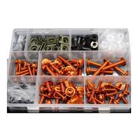 Bodywork Screws Complete Fairing Bolts Kit For H-ONDA CBR1000F SC24 1993 1994 1995 1996 1997 1998 Motorcycle Full Nuts(Orange)