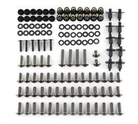 Bodywork Screws For Kawasaki For Ninja ZX-10R 2008-2010/For Ninja ZX-10R 2011-2018 Motorcycle Full Fairing Bolts Kit Complete Fairing Clips Speed Nuts(Metallic)
