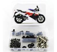 Bodywork Screws Motorcycle Accessories For H-ONDA CBR600 CBR 600 1991 1992 1993 1994 Complete Full Fairing Bolts Kit Cowling Windshield Bolt Screws Clips(Silver)