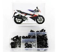 Bodywork Screws Motorcycle Accessories For H-ONDA CBR600 CBR 600 1991 1992 1993 1994 Complete Full Fairing Bolts Kit Cowling Windshield Bolt Screws Clips(Black- Silver)