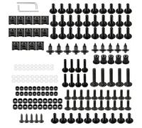 Bodywork Screws Motorcycle Fairing Bolt Kit For Suzuki For Volusia VS 800/1400 VS800 VS1400 For Intruder DR125SM DR-Z400SM Screws Fasteners Modified Parts(Black- Silver)